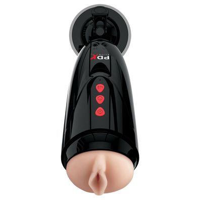 PDX Masturbator Stöhn-Funktion 10 Vibration Männer Sex-Spielzeug Blowjob Eichel