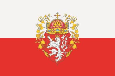 Aufkleber Fahne Flagge Böhmen Königreich in verschiedene Größen