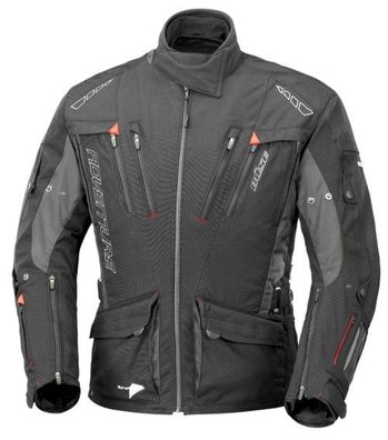 BÜSE Adventure STX Textiljacke, Schwarz-Dunkelgrau, S / 48