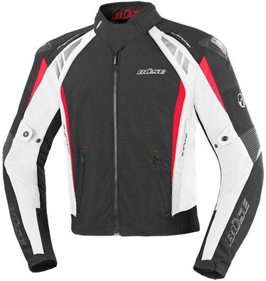 BÜSE B. Racing Pro Textiljacke, Schwarz-Weiss, L / 52