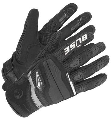 BÜSE Fresh Handschuhe, Schwarz-Weiss, M / 9