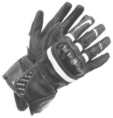 BÜSE Misano Damen-Handschuhe, Schwarz-Weiss, XS / 7