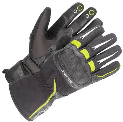 BÜSE Open Road Touring Handschuhe, Schwarz-Neongelb, L / 10