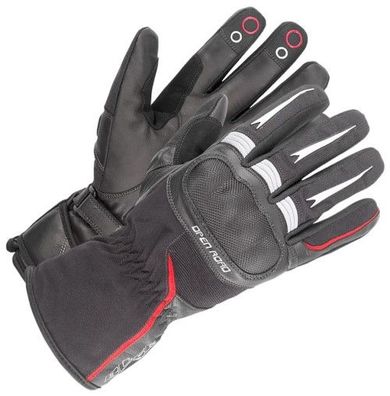 BÜSE Open Road Touring Handschuhe, Schwarz-Rot, XXXXL / 14