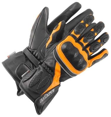 BÜSE Pitlane Handschuhe, Schwarz-Orange, L / 10