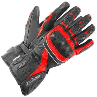 BÜSE Pitlane Handschuhe, Schwarz-Rot, XL / 11