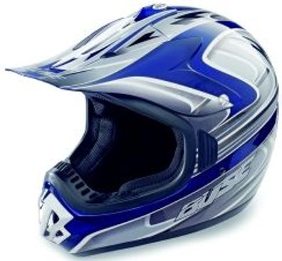 BÜSE Schirm fér BX1 Pro OffRoad-Helm, Blau-Silber