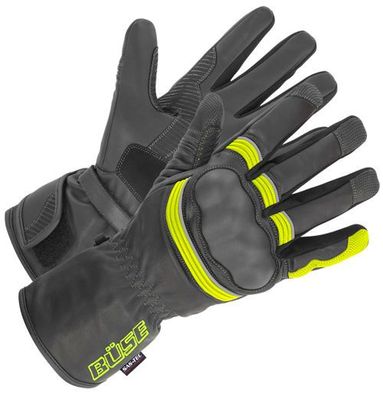 BÜSE ST Match Handschuhe, Schwarz-Neongelb, L / 10