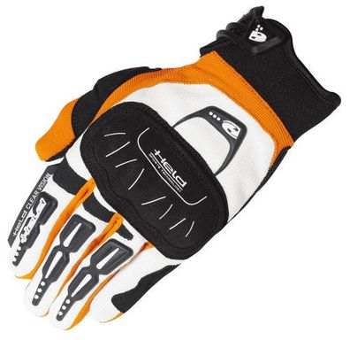 HELD Backflip Handschuhe, Weiss-Orange, L / 9