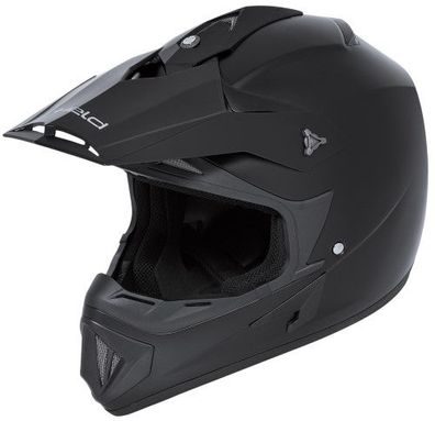 HELD MX-7 Uni OffRoad-Helm, Schwarz Matt, XS