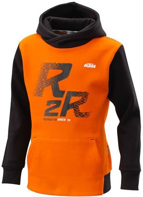 KTM Original Kids R2R Hoodie / Kinder-Kapuzenpulli, Orange-Schwarz, L / 152