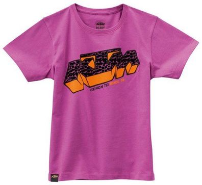 KTM Original Kids Racegirl Tee / Kinder-T-Shirt, Pink, L / 152