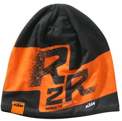 KTM Original R2R Beanie / Métze, Schwarz-Orange, Einheitsgröße
