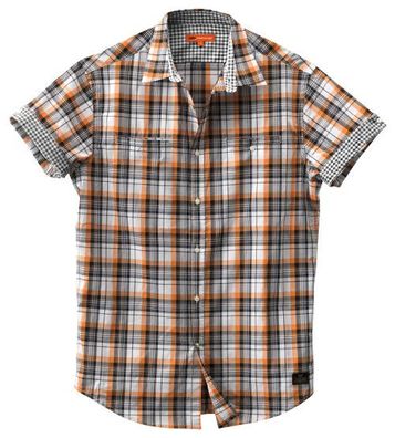 KTM Original Checked Shortsleeve Shirt, Orange, M