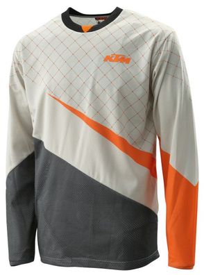 KTM Original Defender Shirt / Hemd, Grau-Schwarz/ Orange, L