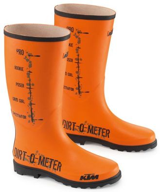 KTM Original Dirt-O-Meter Rubber Boots / Gummistiefel, Orange, 43/44