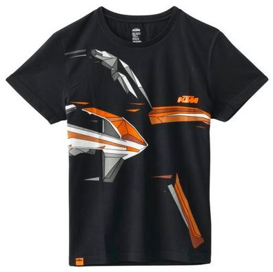 KTM Original Geometric Tee / T-Shirt, Schwarz, XS