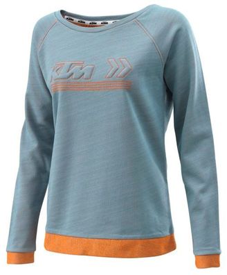 KTM Original Girls Arrow Sweater / Pulli, Grau-Orange, L