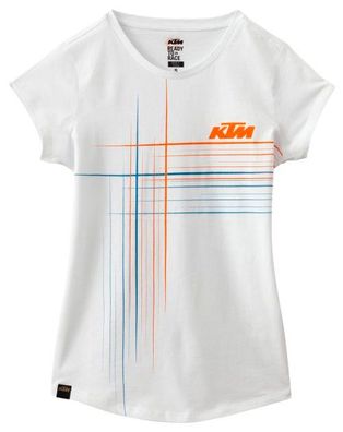 KTM Original Girls Lines Tee / T-Shirt, Weiss, L