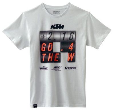 KTM Original Go 4 the W Tee / T-Shirt, Weiss, XL