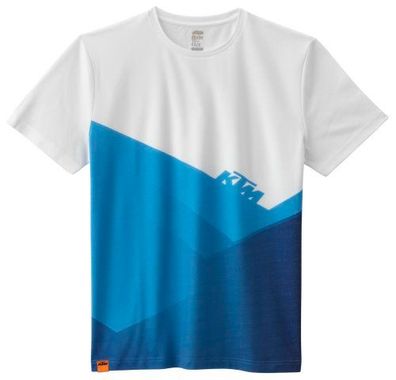 KTM Original Gravity Tee / T-Shirt, Weiss-Blau, XL