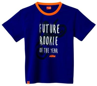 KTM Original Kids Rookie Tee / T-Shirt, Blau, M / 140