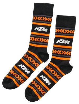 KTM Original Norway Socks / Socken, Schwarz-Orange, 41-43