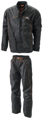 KTM Original Rain Suit / Regenkombi, Schwarz-Orange, XXL