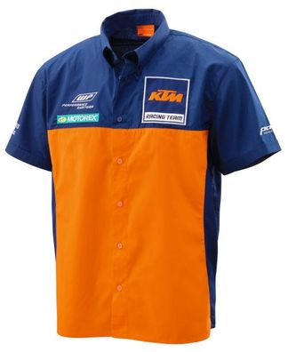 KTM Original Replica Team Shirt, Blau-Orange, XL