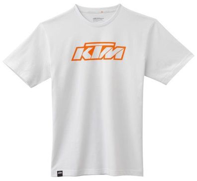 KTM Original SX Logo Tee White / T-Shirt, Weiss, XL