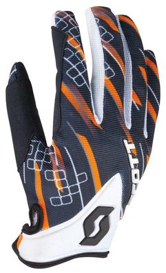 SCOTT 250 Race Handschuhe, Schwarz-Orange, XXL / 12
