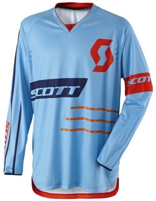 SCOTT 350 Dirt Hemd, Blau-Orange, L