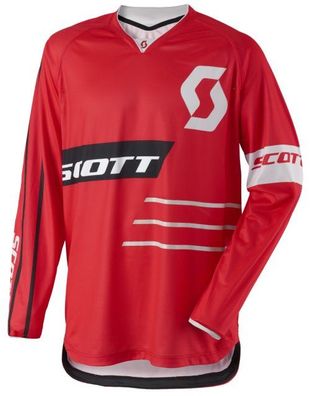 SCOTT 350 Dirt Hemd, Rot-Schwarz, L