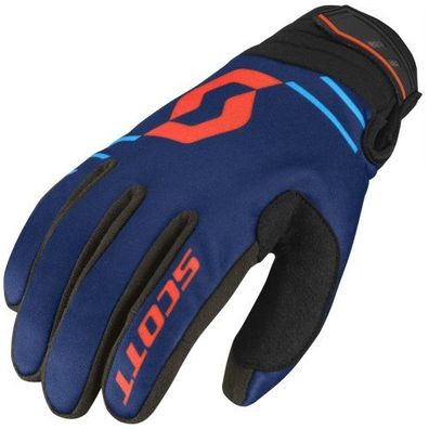 SCOTT 350 Insulated Handschuhe, Blau-Orange, L / 10