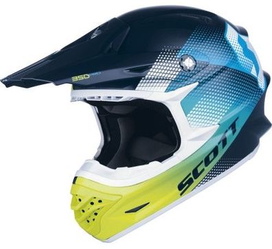 SCOTT 350 Pro Dirt OffRoad-Helm, Blau-Grén, XL