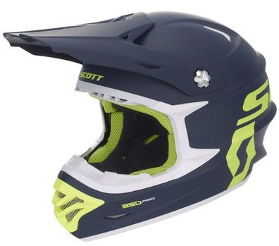 SCOTT 350 Pro OffRoad-Helm, Blau-Gelb, S