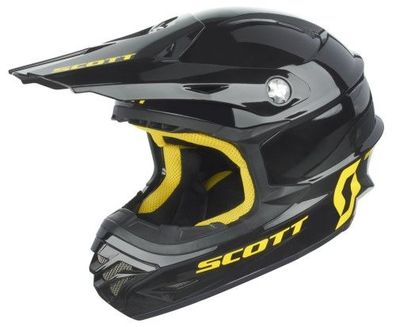 SCOTT 350 Pro OffRoad-Helm, Schwarz-Gelb, L