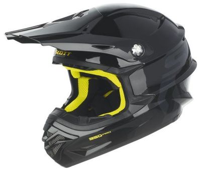 SCOTT 350 Pro OffRoad-Helm, Schwarz-Gelb, S