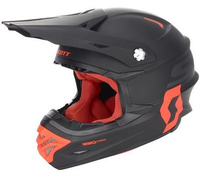 SCOTT 350 Pro OffRoad-Helm, Schwarz-Orange, S