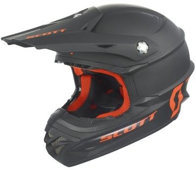 SCOTT 350 Pro OffRoad-Helm, Schwarz-Orange, XL