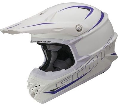 SCOTT 350 Pro OffRoad-Helm, Weiss-Purple, XL