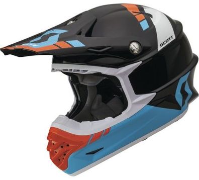 SCOTT 350 Pro Photon OffRoad-Helm, Blau-Schwarz, XL