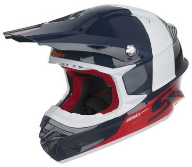 SCOTT 350 Pro Track OffRoad-Helm, Blau-Rot, S