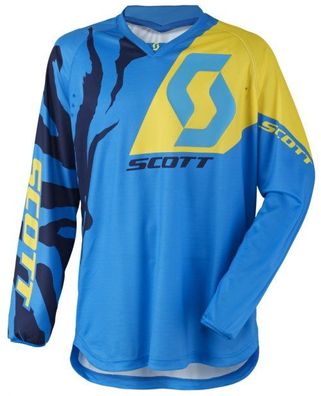 SCOTT 350 Race Hemd, Blau-Gelb, XL