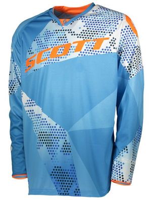 SCOTT 350 Race Hemd, Blau-Orange, L