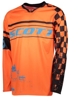 SCOTT 350 Track Hemd, Blau-Orange, L