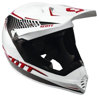 SCOTT 400 Comp2 OffRoad-Helm, Weiss-Rot, XL