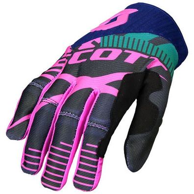SCOTT 450 Patchwork Handschuhe, Blau-Blau, L / 10