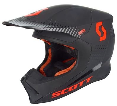 SCOTT 550 Hatch OffRoad-Helm, Schwarz-Orange, L