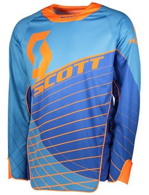 SCOTT Enduro Hemd, Blau-Orange, XL